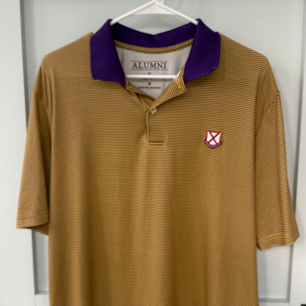 Old Row LSU Tigers gold & purple Alumni dry-fit golf polo Louisiana State